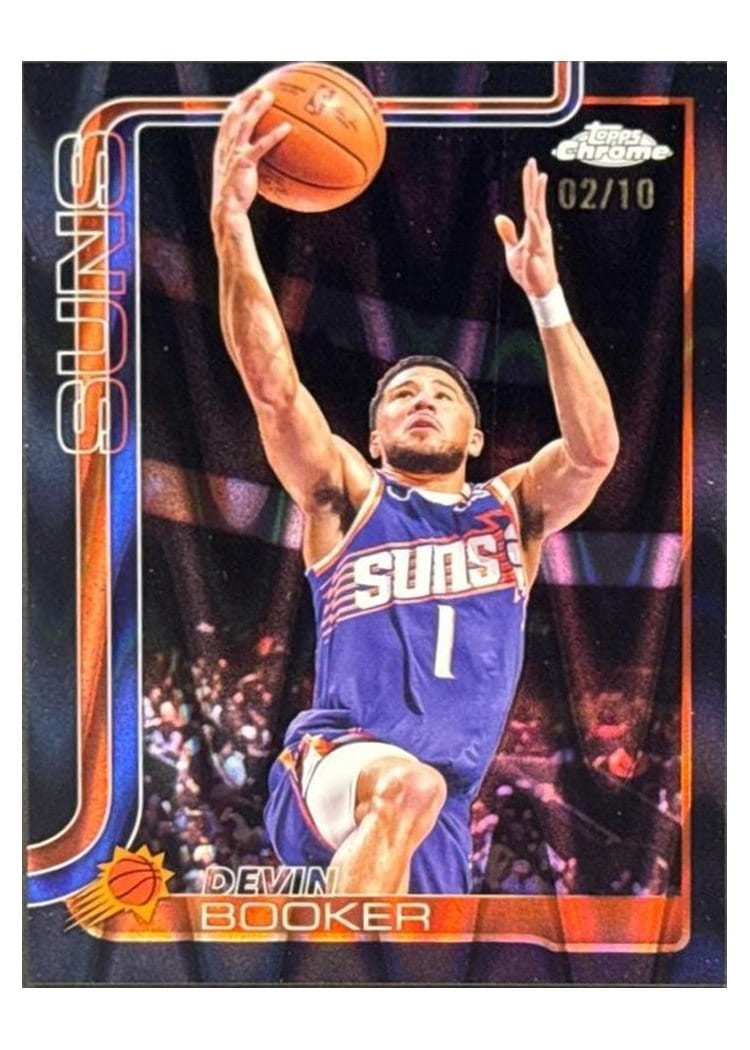 2025 Topps Chrome Devin Booker #195 card