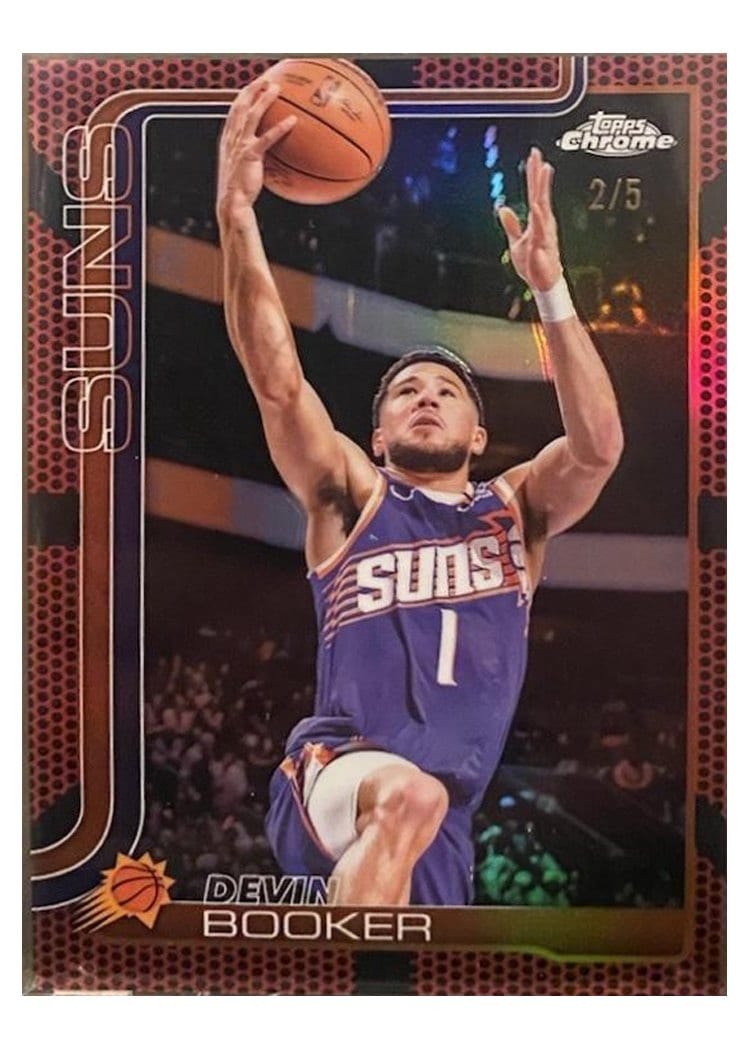 2025 Topps Chrome Devin Booker #195 card