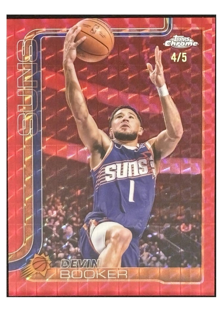 2025 Topps Chrome Devin Booker #195 card