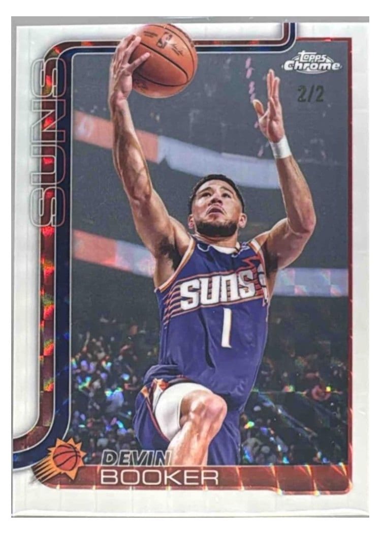 2025 Topps Chrome Devin Booker #195 card