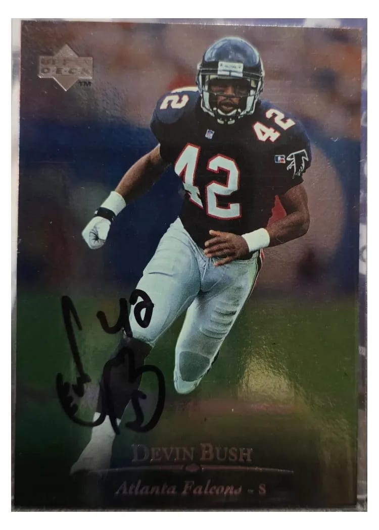 1996 Upper Deck Silver Devin Bush #32 card