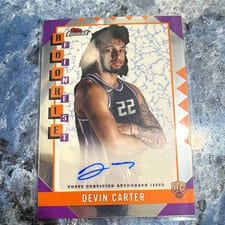 2024-25 Finest Rookie Finest Autographs Devin Carter #RFA-DC