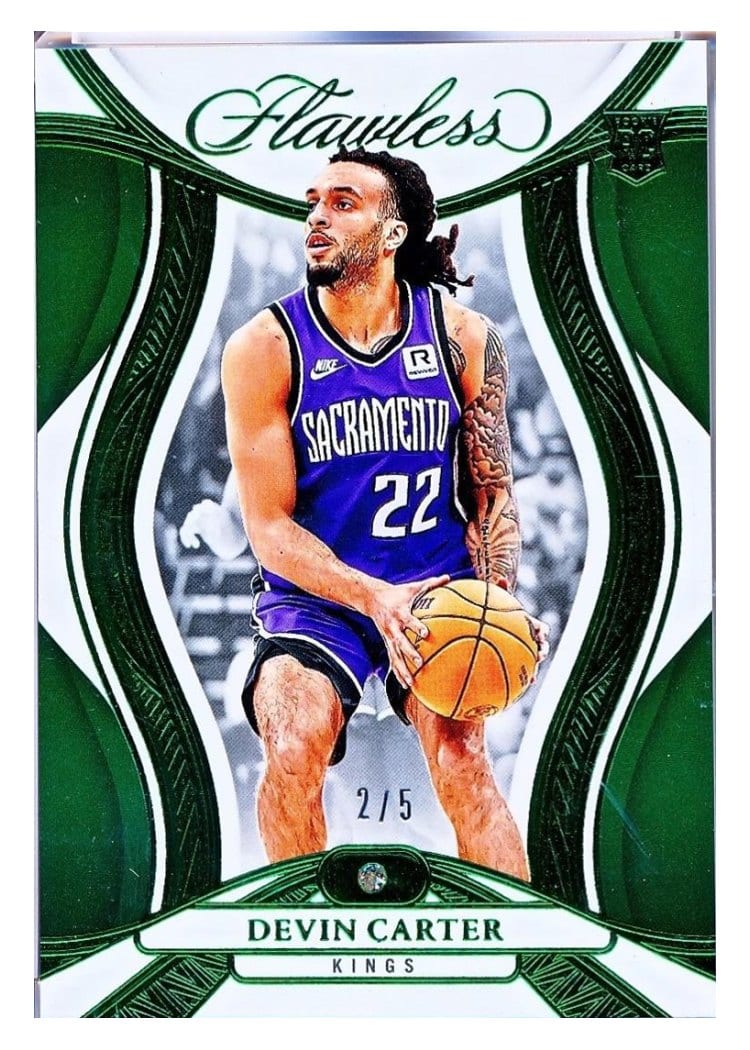 2024-25 Panini Flawless Base Gems Devin Carter #88 card