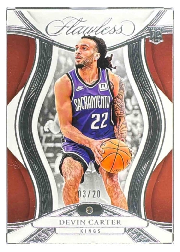 2024-25 Panini Flawless Base Gems Devin Carter #88 card