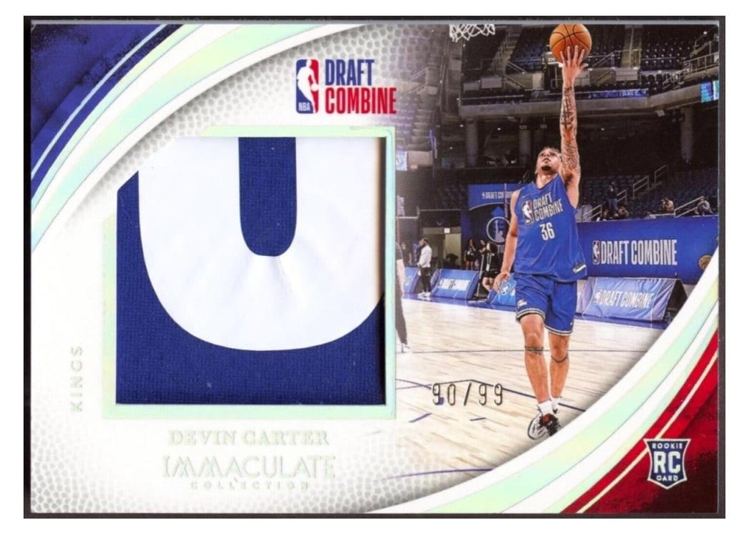 2024-25 Panini Immaculate Collection Draft Combine Memorabilia Set Devin Carter #17 card