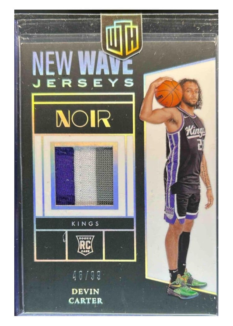 2024-25 Panini Noir New Wave Jerseys Set Devin Carter #8 card