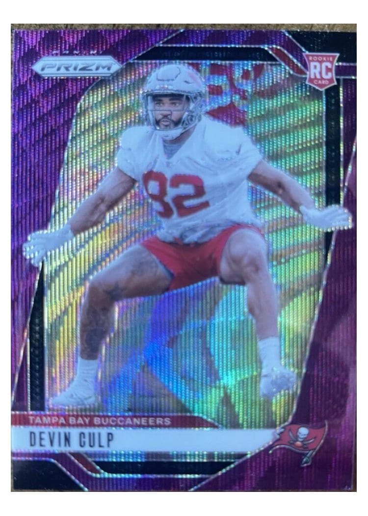 2024 Panini Prizm Base Set Devin Culp Purple Wave #326 card