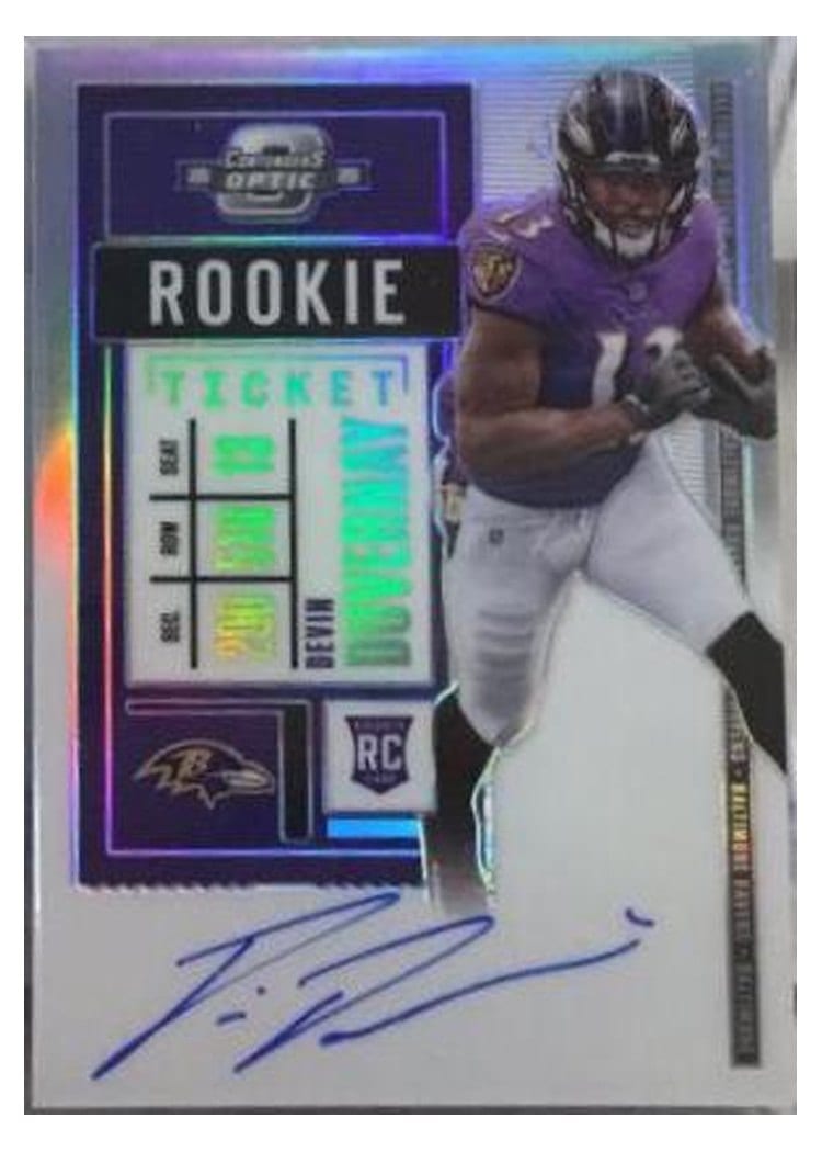2020 Panini Contenders Optic Base Set Devin Duvernay #132 card