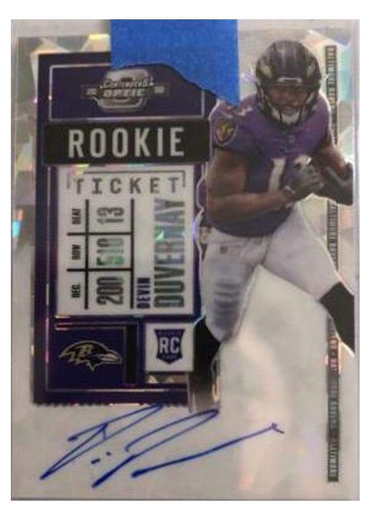 2020 Panini Contenders Optic Base Set Devin Duvernay #132 card