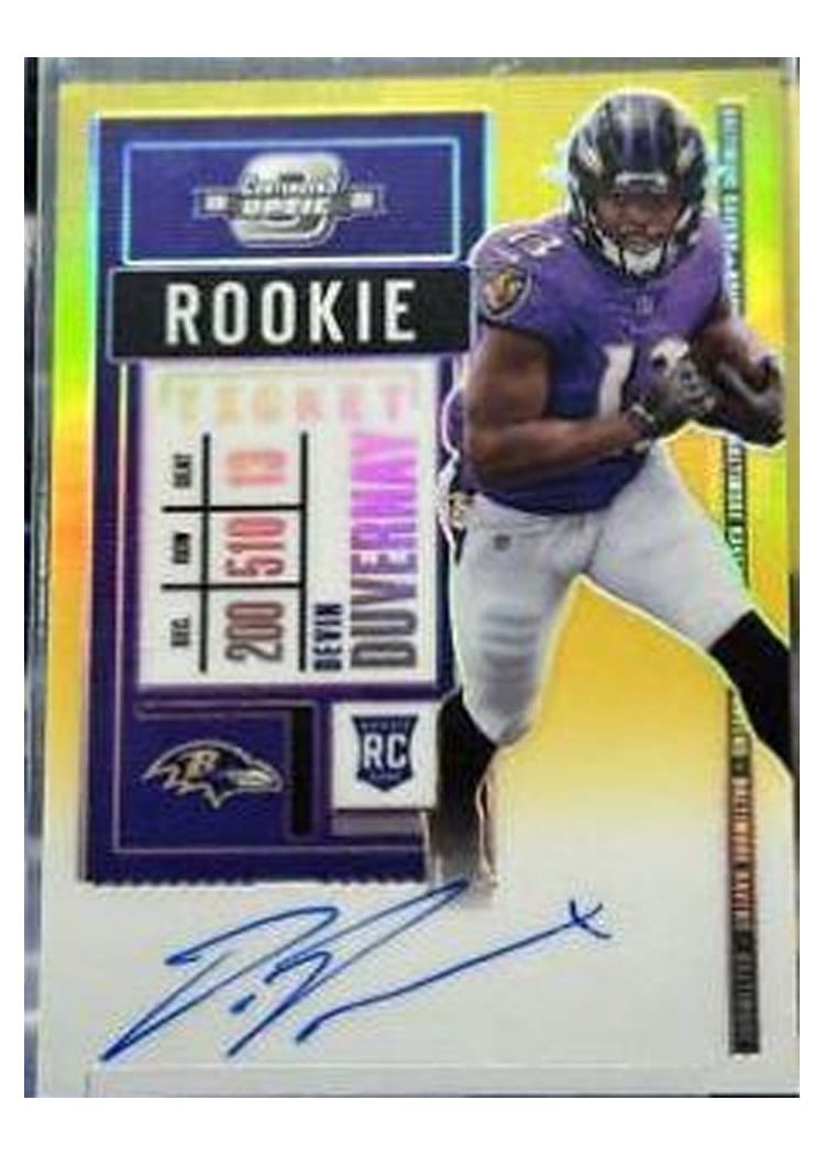 2020 Panini Contenders Optic Base Set Devin Duvernay #132 card
