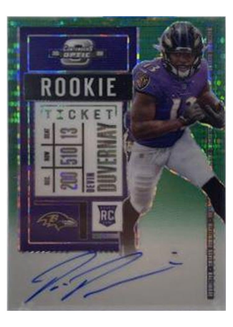 2020 Panini Contenders Optic Base Set Devin Duvernay #132 card