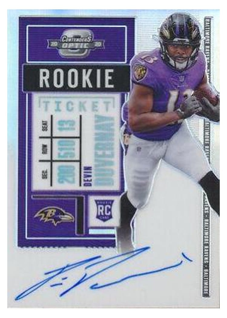 2020 Panini Contenders Optic Base Set Devin Duvernay #132 card