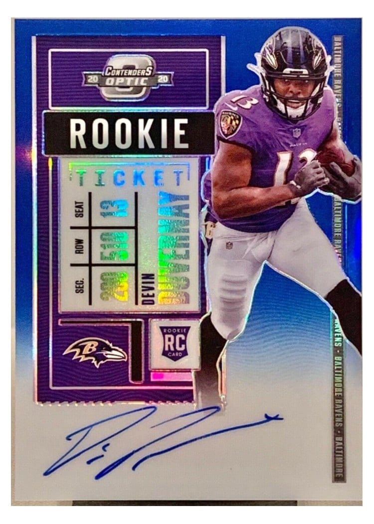 2020 Panini Contenders Optic Base Set Devin Duvernay #132 card