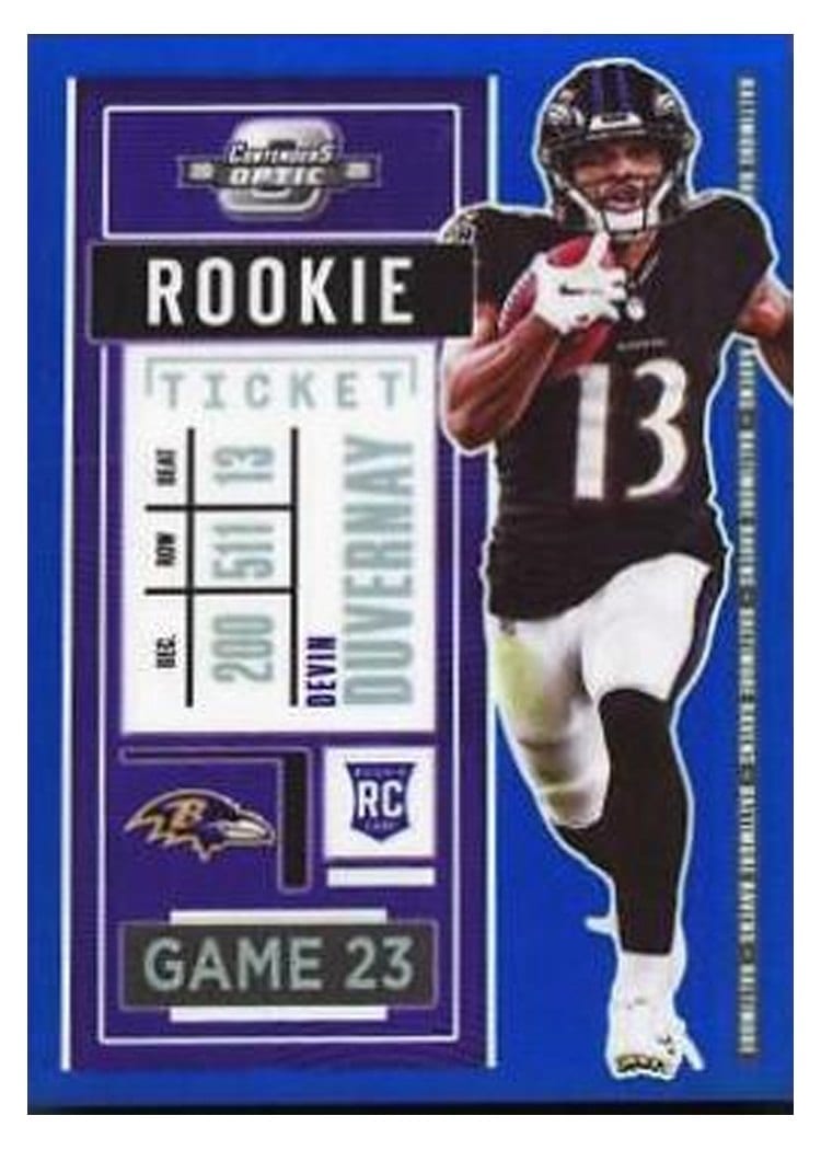 2020 Panini Contenders Optic Base Set Devin Duvernay #72 card