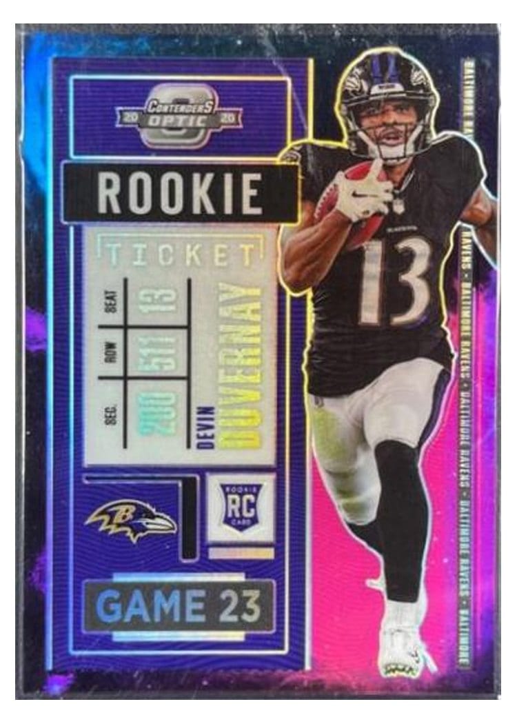 2020 Panini Contenders Optic Base Set Devin Duvernay #72 card