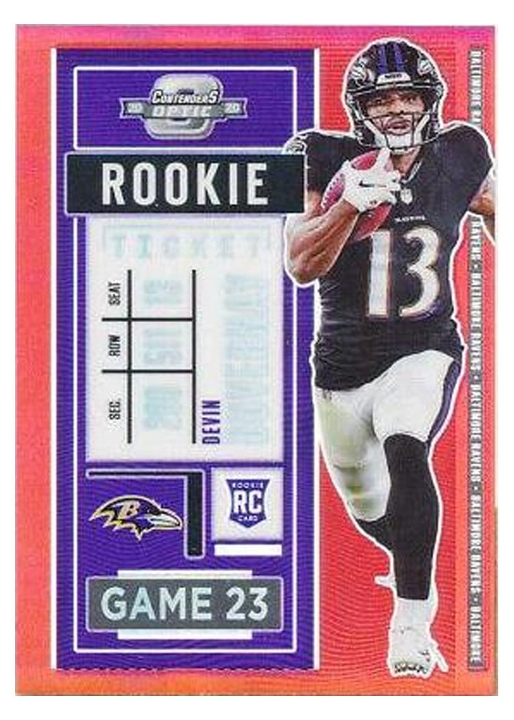 2020 Panini Contenders Optic Base Set Devin Duvernay #72 card