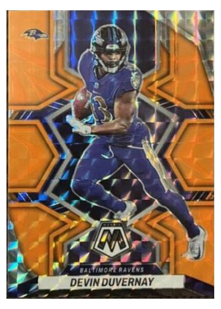 2022 Panini Mosaic Base Set Devin Duvernay #214 card
