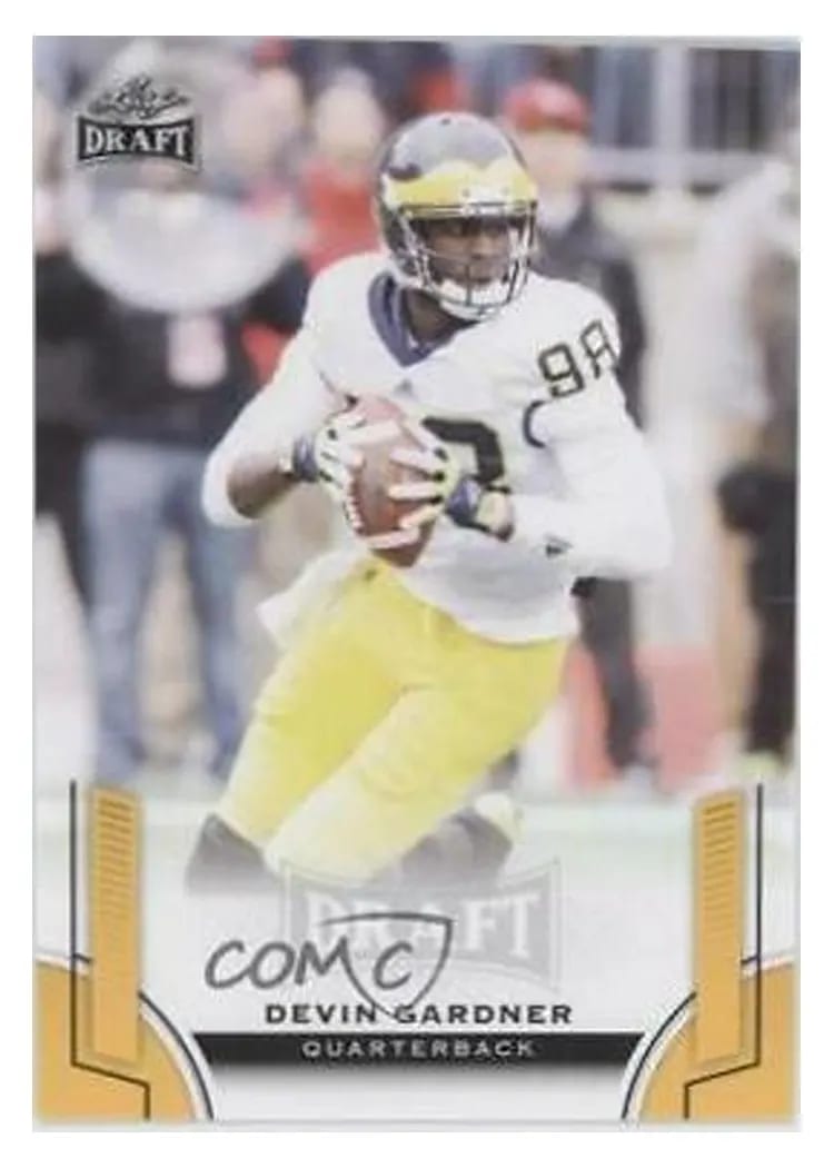 2015 Leaf Draft Devin Gardner Gold #63 card