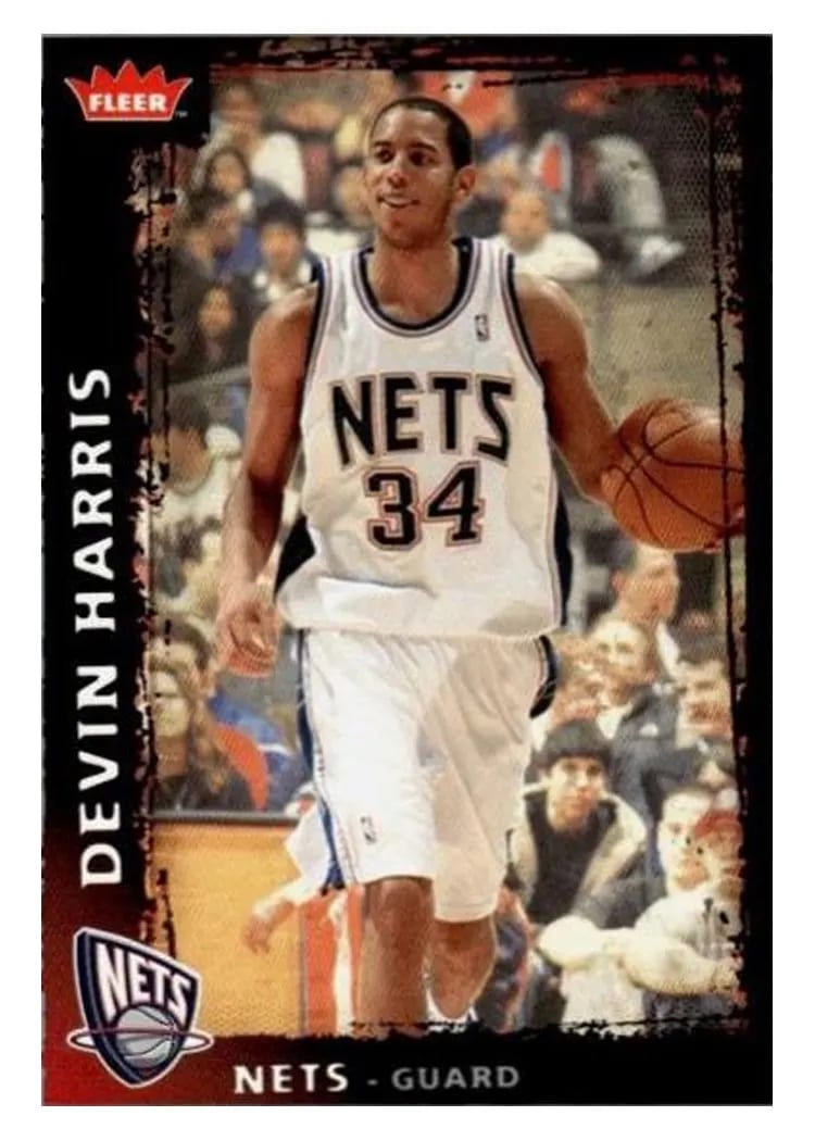 2008 Fleer Devin Harris #65 card