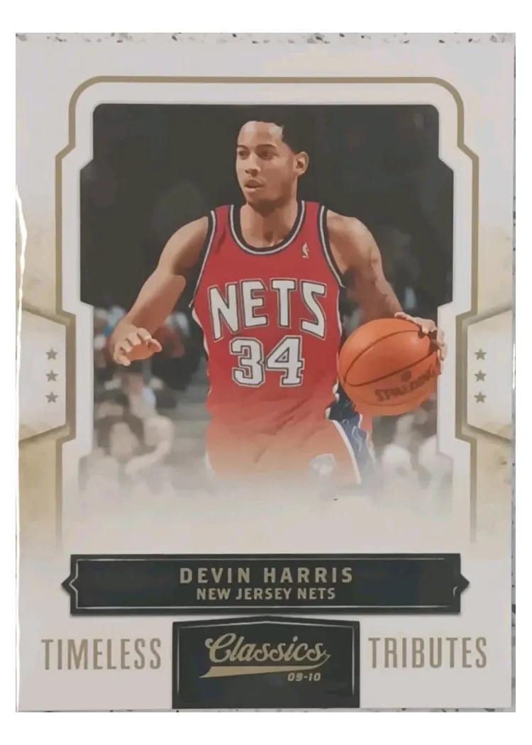 2009 Panini Classics Devin Harris Timeless Tributes Gold #6 card