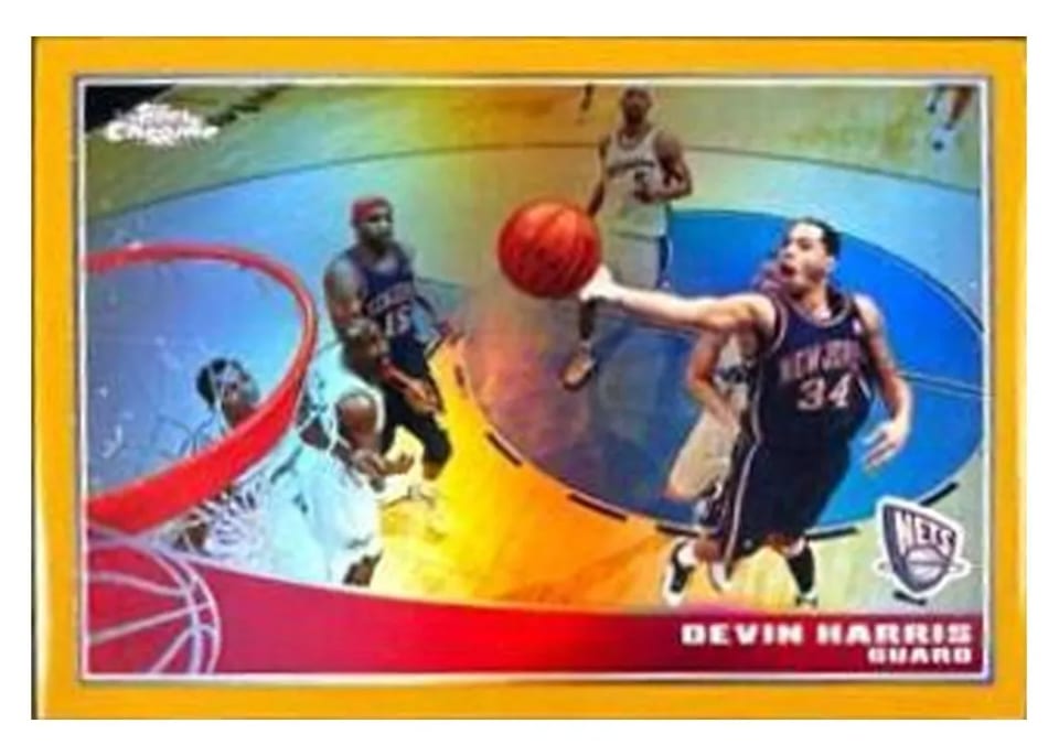 2009 Topps Chrome Devin Harris #59 card