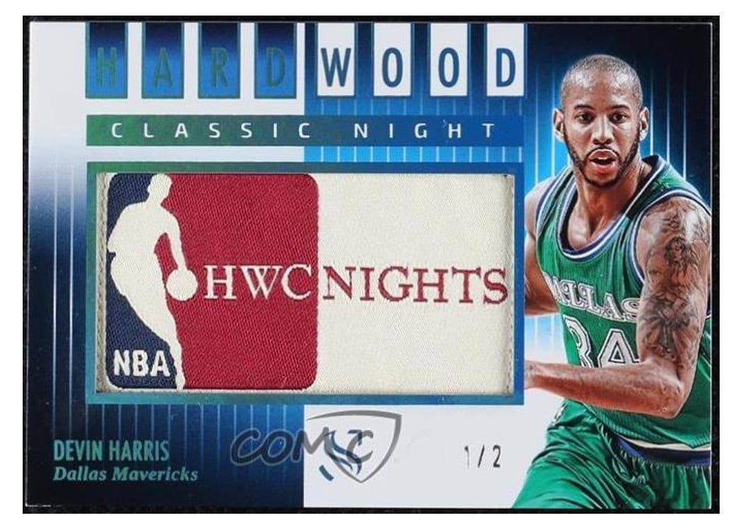 2024-25 Panini Silhouette Hardwood Classic Night Patches Devin Harris #4 card