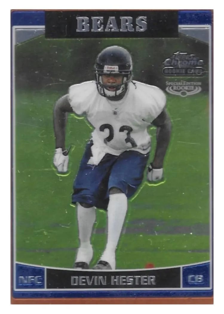 2006 Topps Chrome Devin Hester #252 card