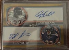 2024 Topps Chrome Dual Autographs Devin Hester / Charles Tillman #DA-CHI card