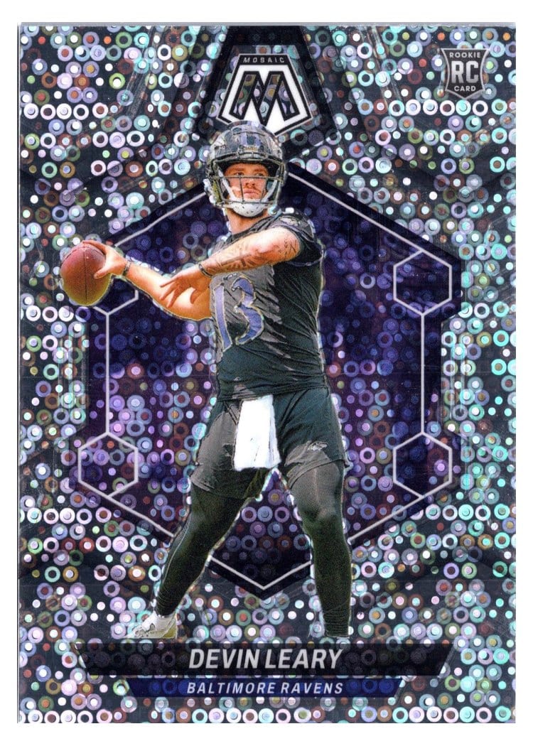 2024 Panini Mosaic Base Set Devin Leary No Huddle Silver #398 card