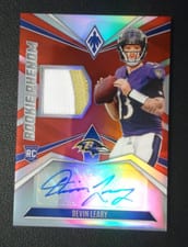 2024 Panini Phoenix Rookie Phenom Jersey Autographs Devin Leary #RPJA-DLY card