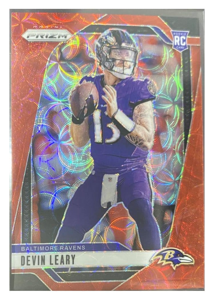 2024 Panini Prizm Base Set Devin Leary Choice Red #327 card