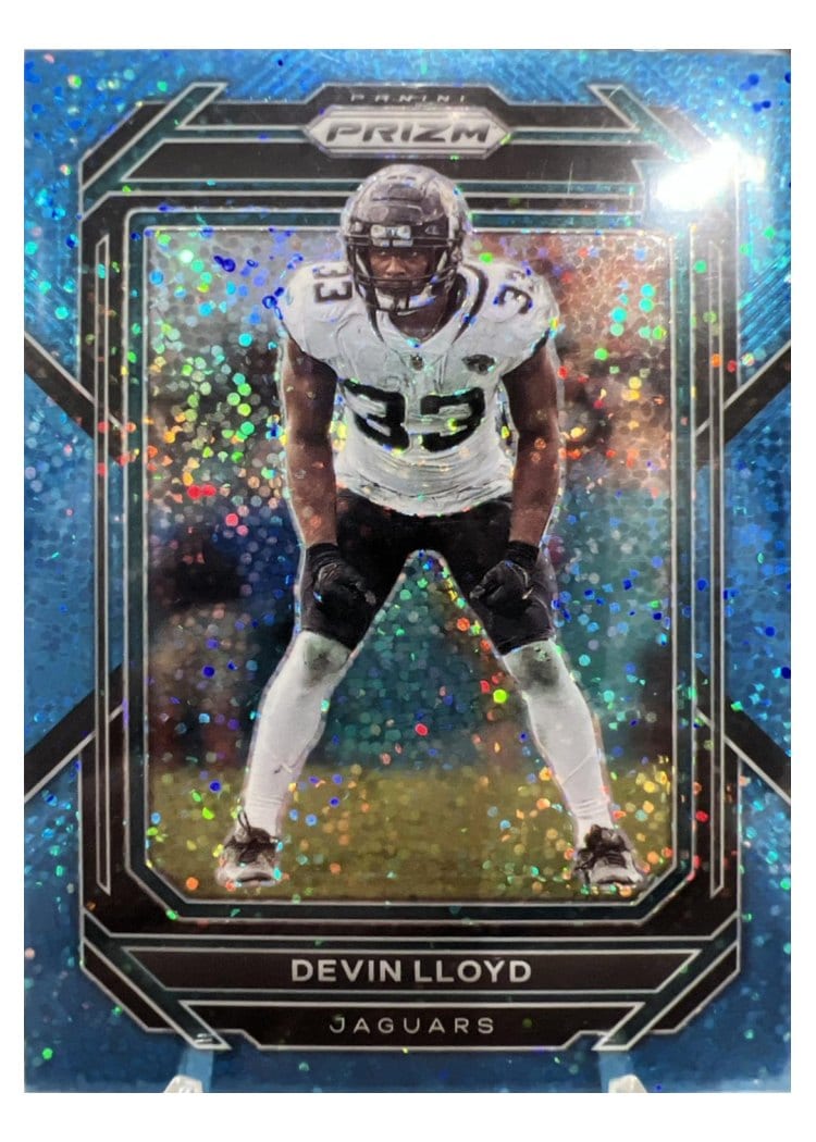 2022 Panini Prizm Base Set Devin Lloyd Blue Sparkle #376 card