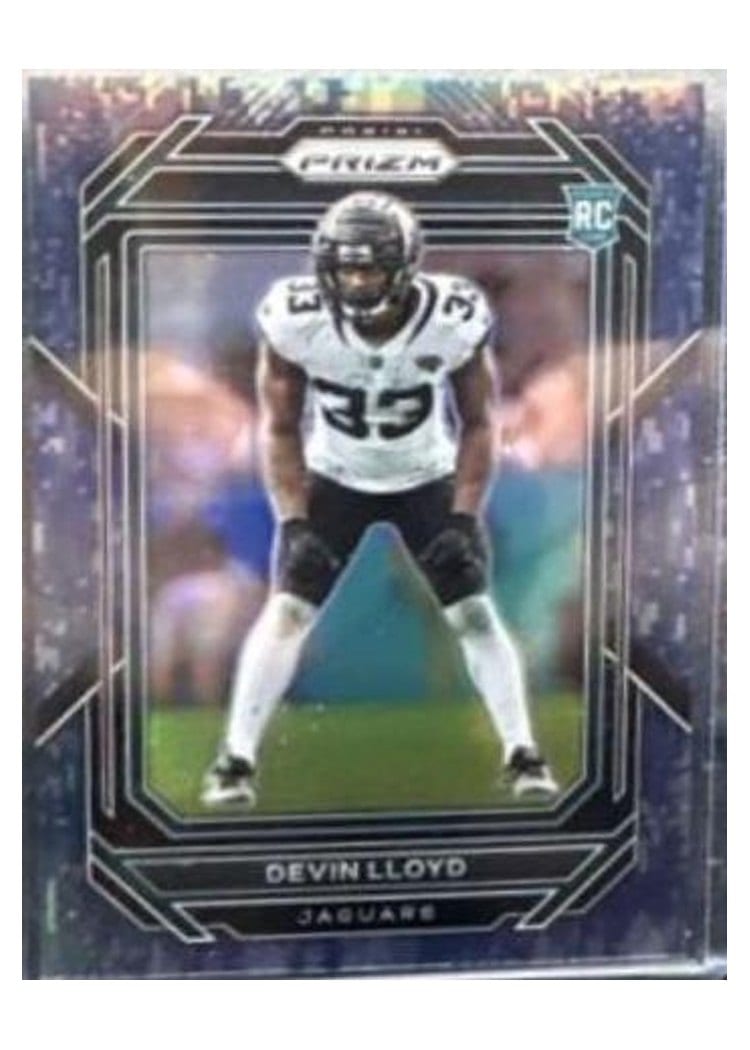2022 Panini Prizm Base Set Devin Lloyd Navy Camo #376 card