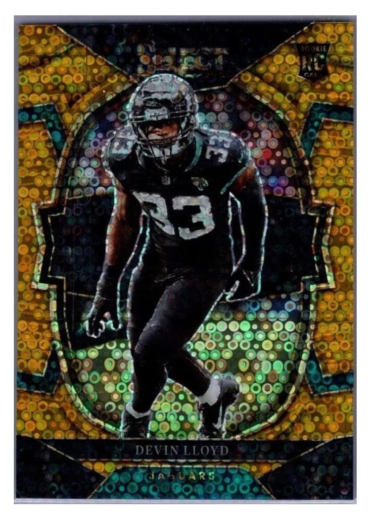 2022 Panini Select Base Set Devin Lloyd Gold Disco #43 card