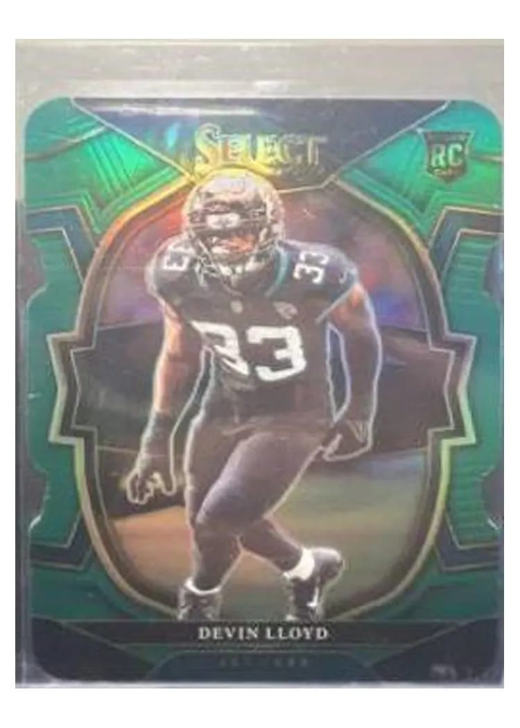 2022 Panini Select Base Set Devin Lloyd Green Die Cut #43 card