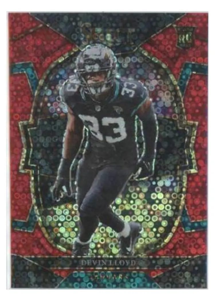 2022 Panini Select Base Set Devin Lloyd Red Disco #43 card
