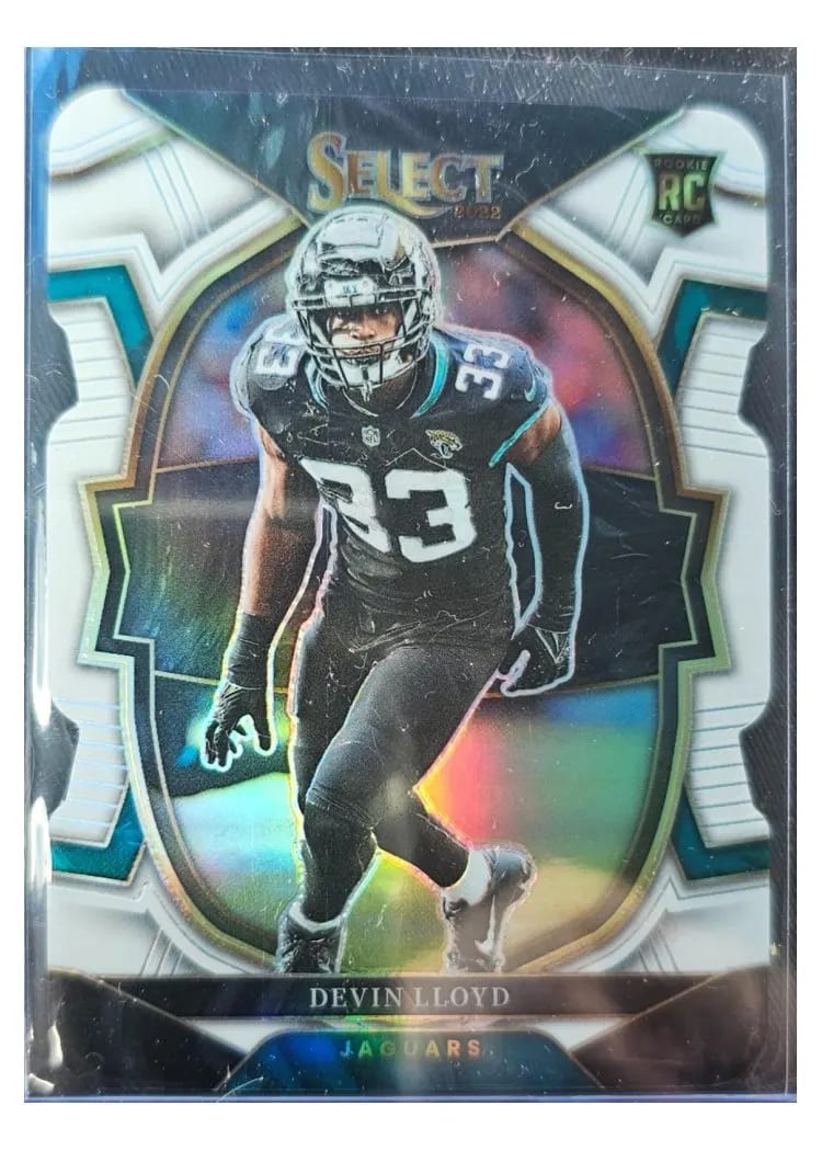 2022 Panini Select Base Set Devin Lloyd White Die Cut #43 card