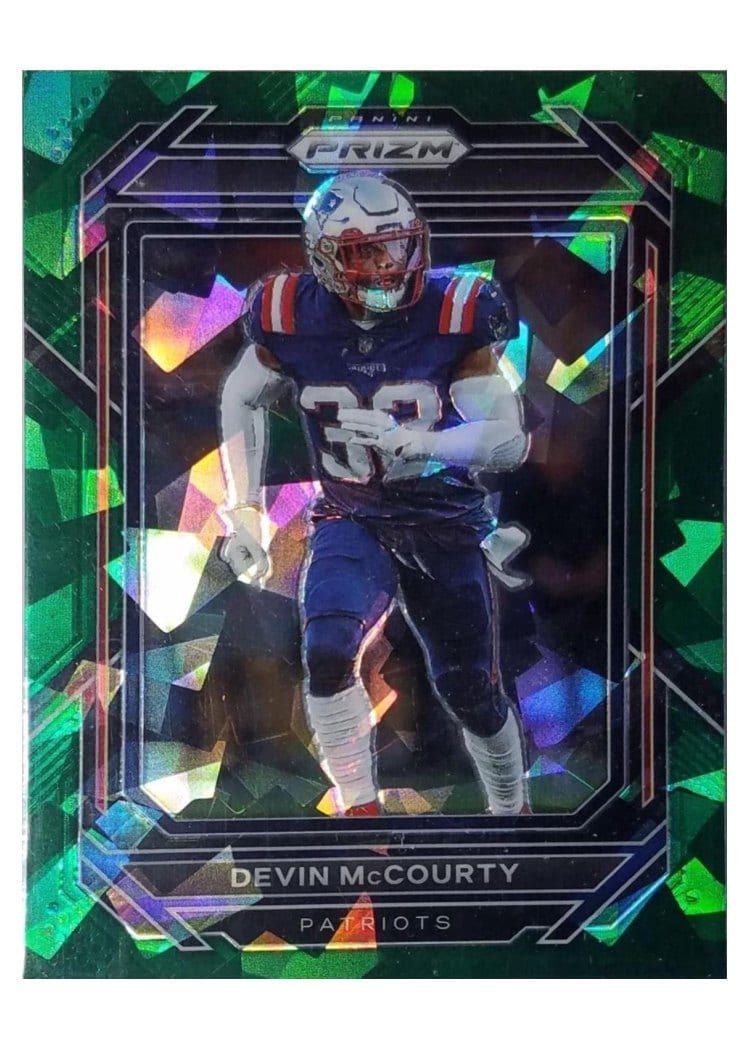2022 Panini Prizm Base Set Devin McCourty Green Ice #204 card