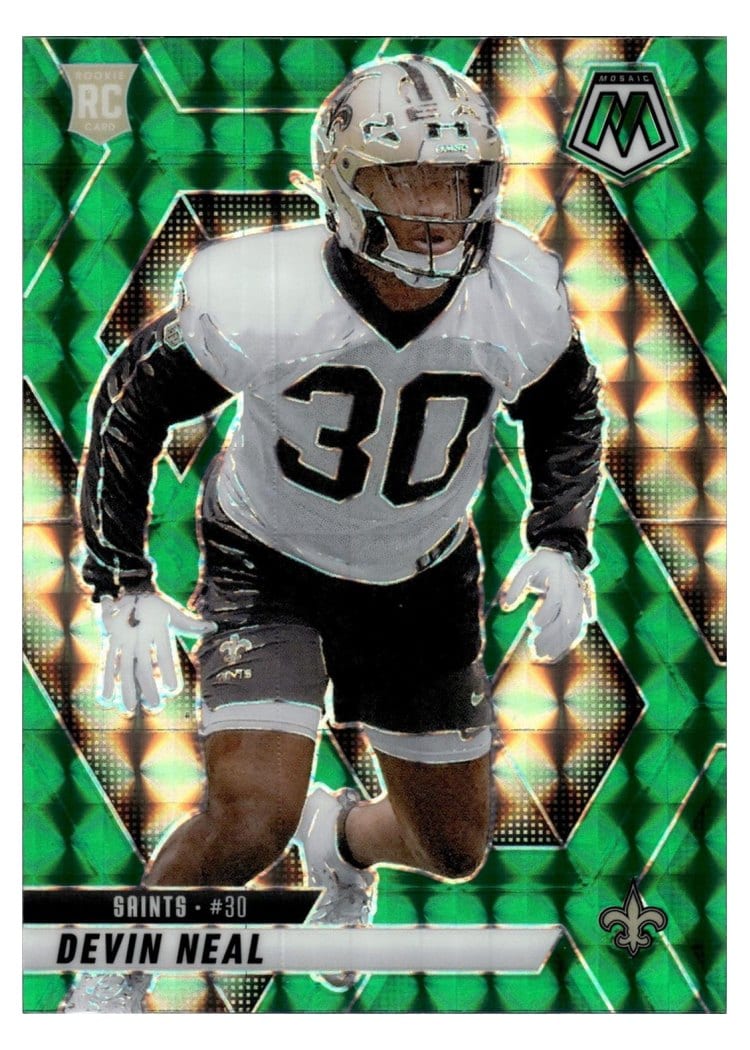 2025 Panini Mosaic Base Set Devin Neal Green #330 card