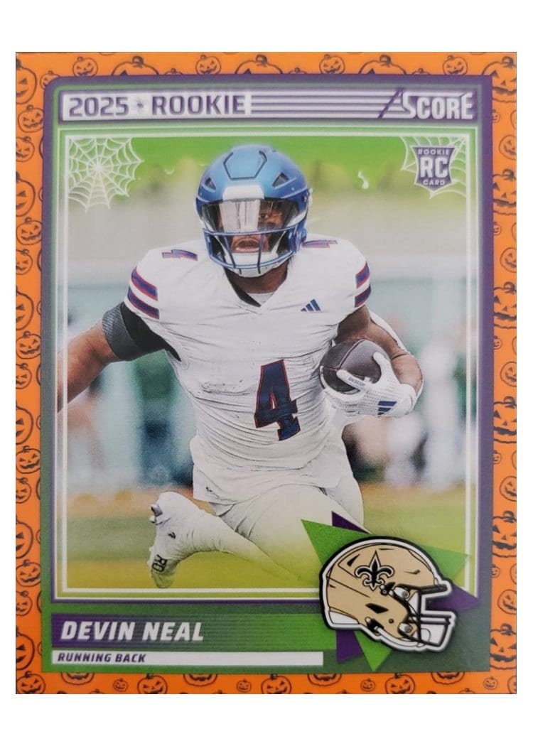 2025 Score-A-Treat Base Rookies Pumpkin Devin Neal #40 card