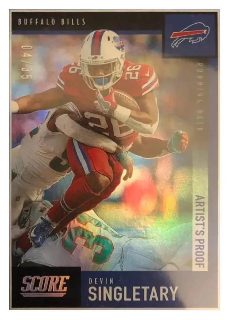 2020 Score Base Set Devin Singletary #4 card
