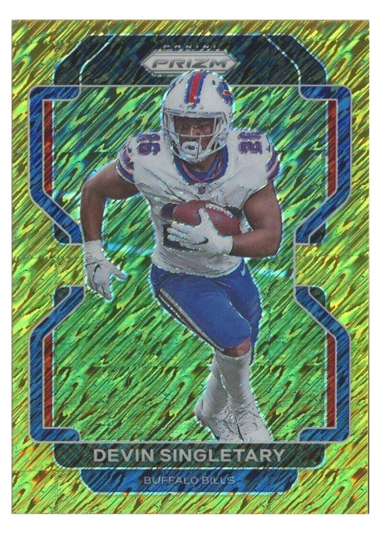 2021 Panini Prizm Base Set Devin Singletary #118 card