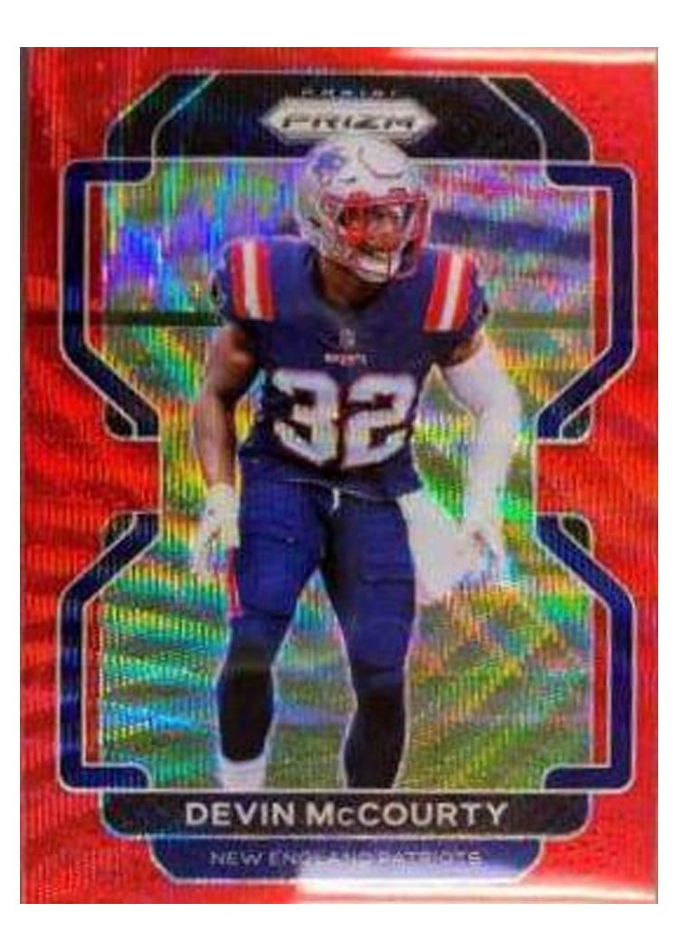 2021 Panini Prizm Base Set Devin Singletary Red Wave Prizm #118 card