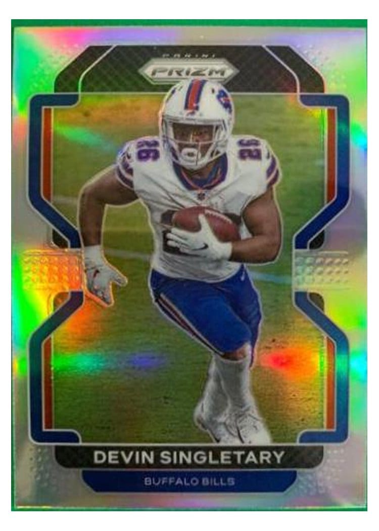 2021 Panini Prizm Base Set Devin Singletary Silver Prizm #118 card