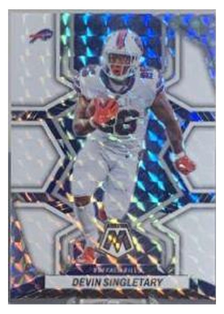 2022 Panini Mosaic Base Set Devin Singletary #24 card