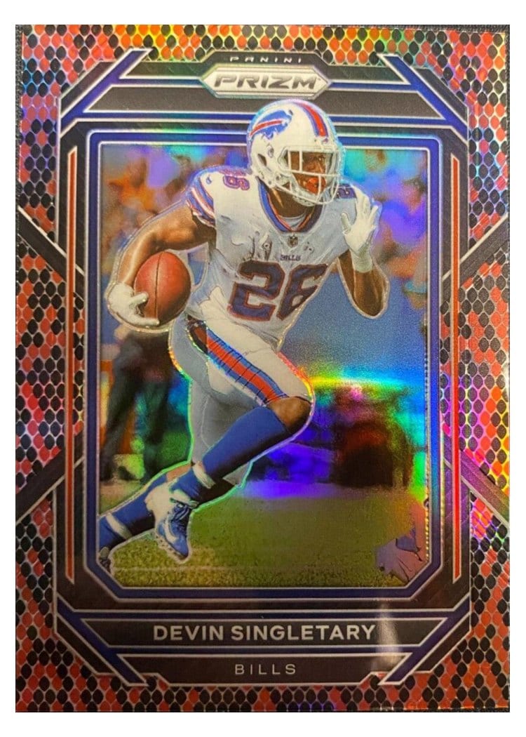 2022 Panini Prizm Base Set Devin Singletary #30 card