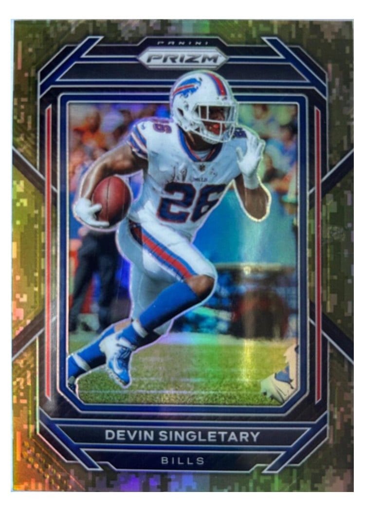2022 Panini Prizm Base Set Devin Singletary #30 card