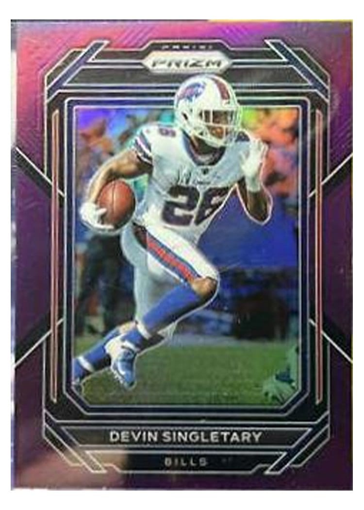 2022 Panini Prizm Base Set Devin Singletary #30 card