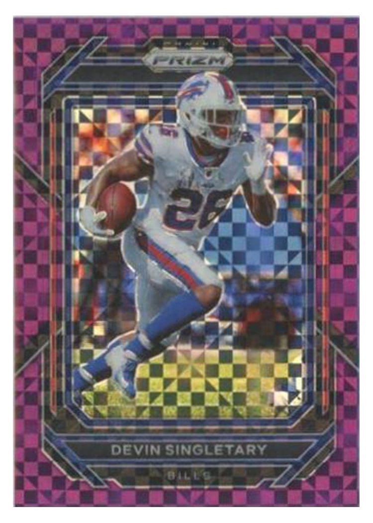 2022 Panini Prizm Base Set Devin Singletary #30 card