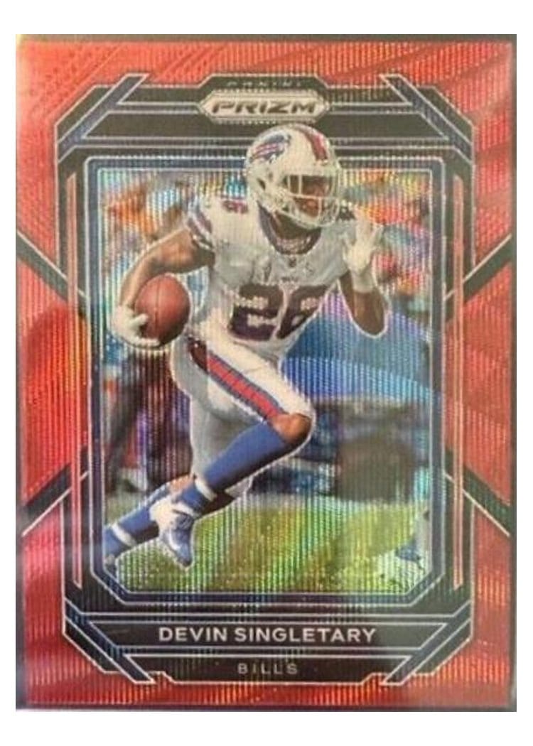 2022 Panini Prizm Base Set Devin Singletary #30 card